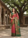The Regal c& Emerald Banarasi Silk Saree